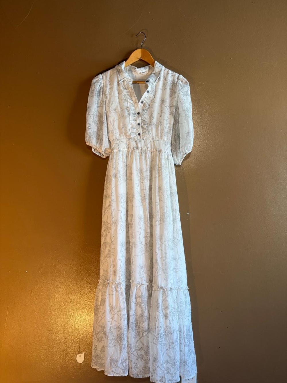 White Floral Maxi Dress IN LOOM